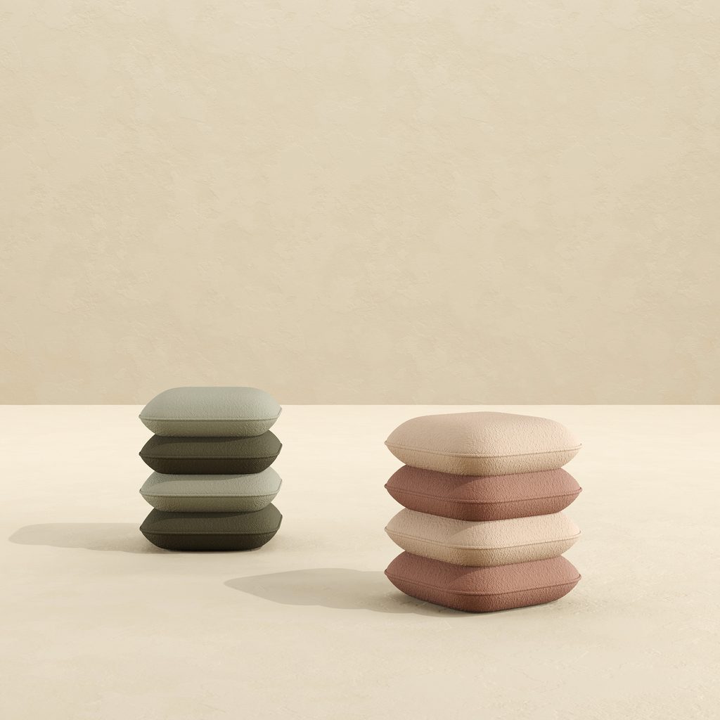 Sedi Poufs by Ruya Akyol is part of Creative Balkans: Contemporary Furniture Design Exhibition.